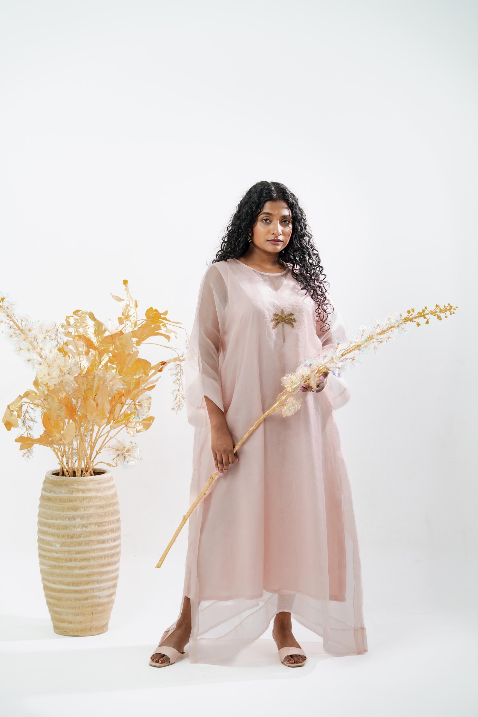 organza hand adorned kaftan 01